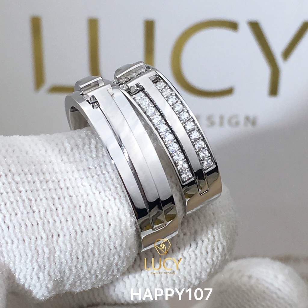 HAPPY107 Nhẫn cưới thiết kế, nhẫn cưới đẹp - Lucy Jewelry