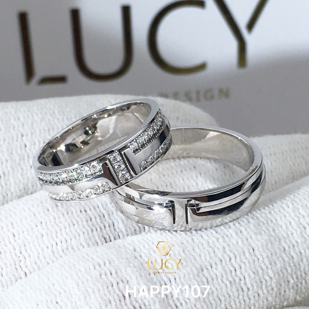 HAPPY107 Nhẫn cưới thiết kế, nhẫn cưới đẹp - Lucy Jewelry