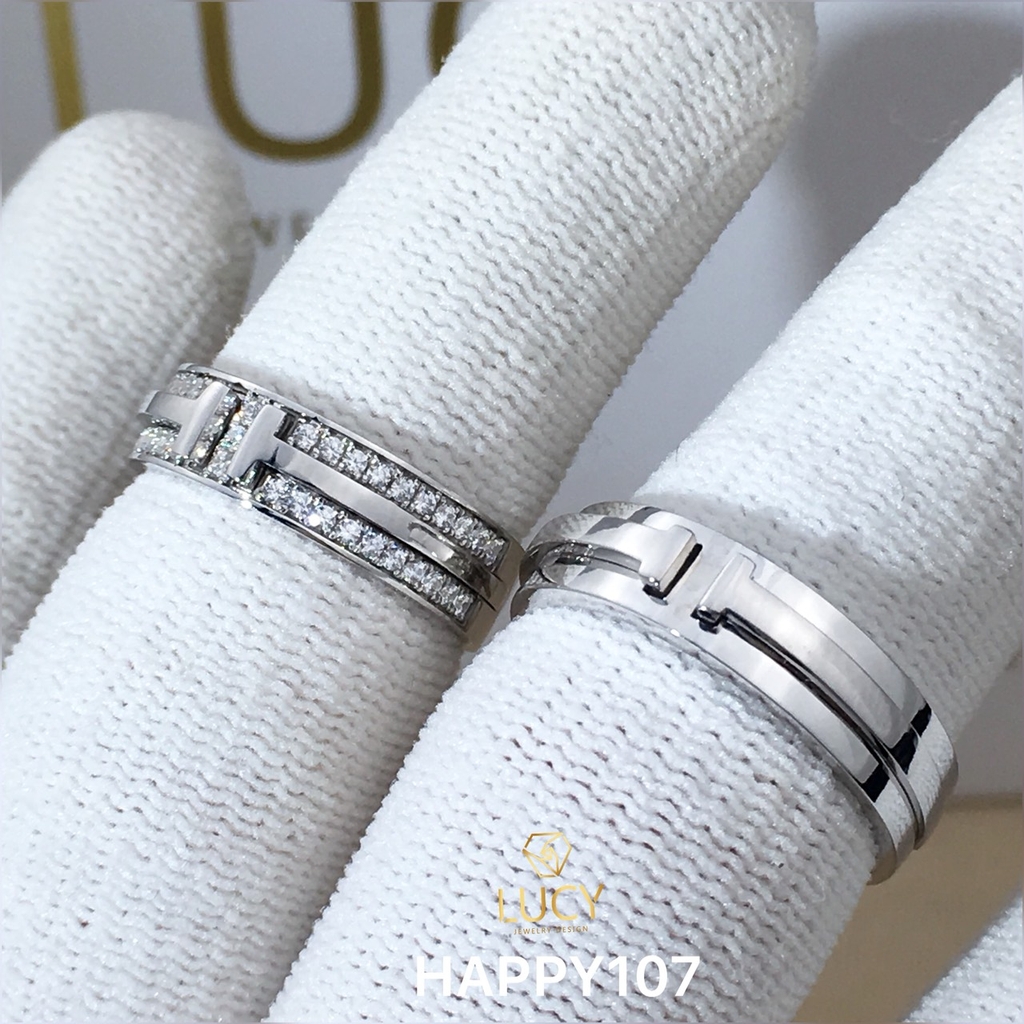 HAPPY107 Nhẫn cưới thiết kế, nhẫn cưới đẹp - Lucy Jewelry