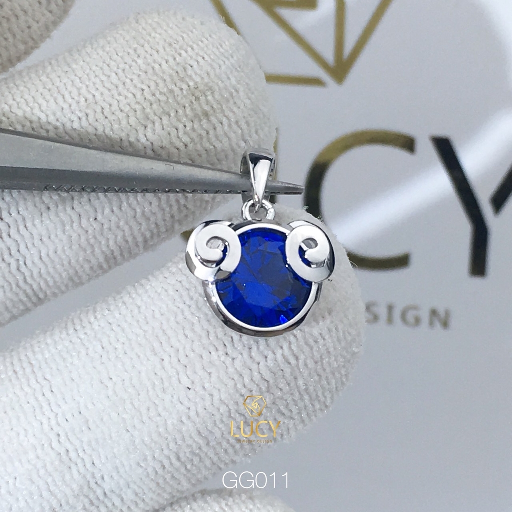 GG011 Mặt dây chuyền thiết kế cung hoàng đạo Bạch Dương vàng 10k 14k 18k - Lucy Jewely