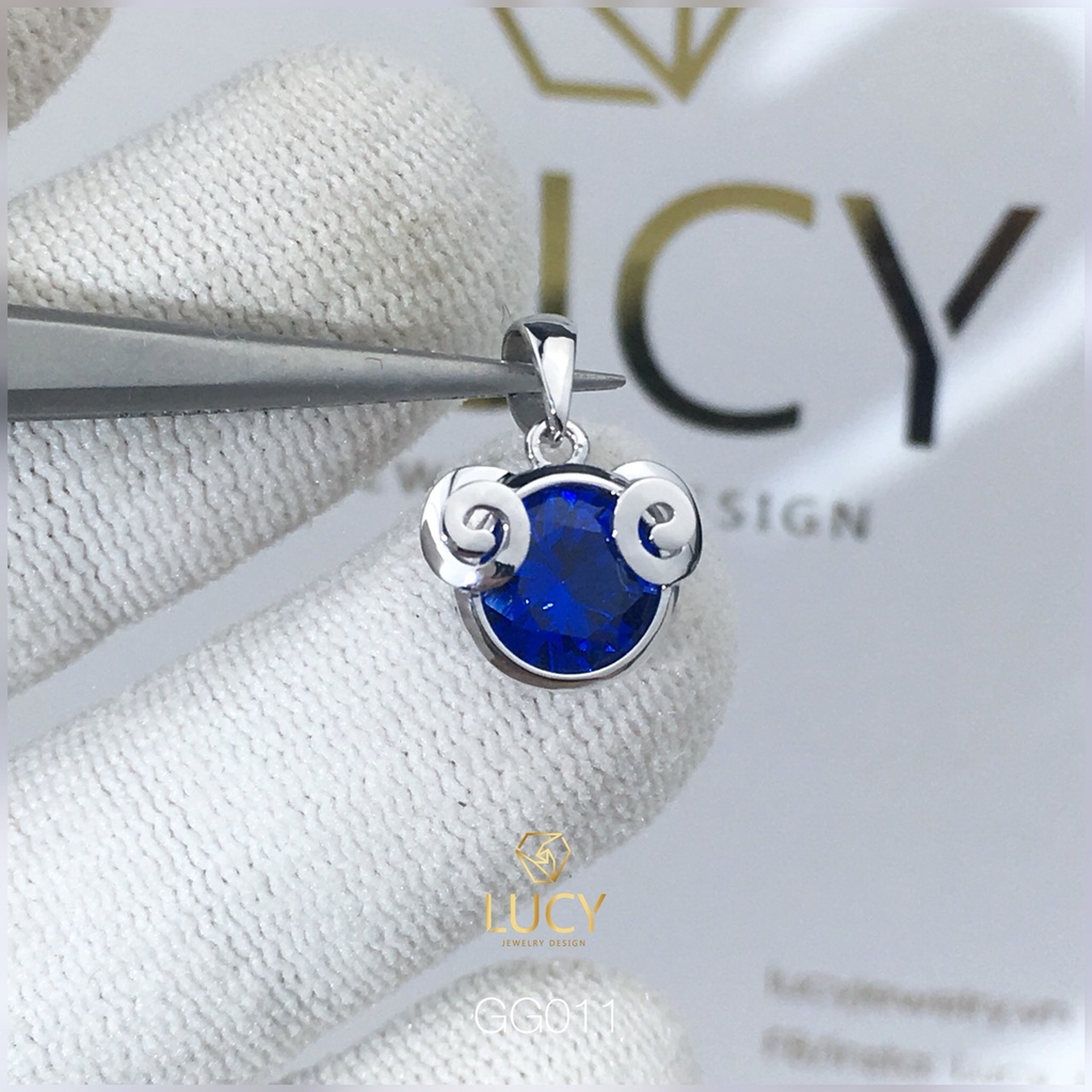 GG011 Mặt dây chuyền thiết kế cung hoàng đạo Bạch Dương vàng 10k 14k 18k - Lucy Jewely