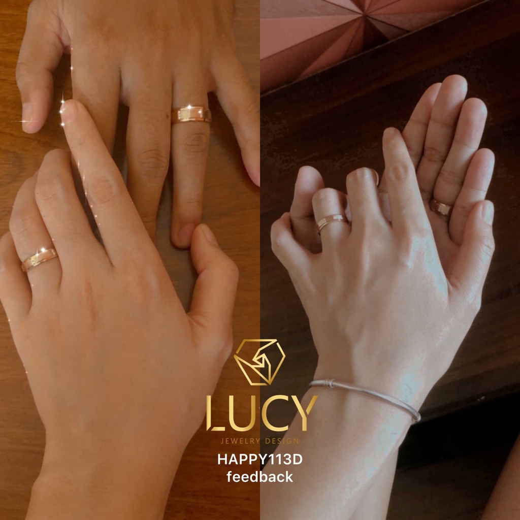 HAPPY113D Nhẫn cưới thiết kế, nhẫn cưới cao cấp, nhẫn cưới kim cương - Lucy Jewelry