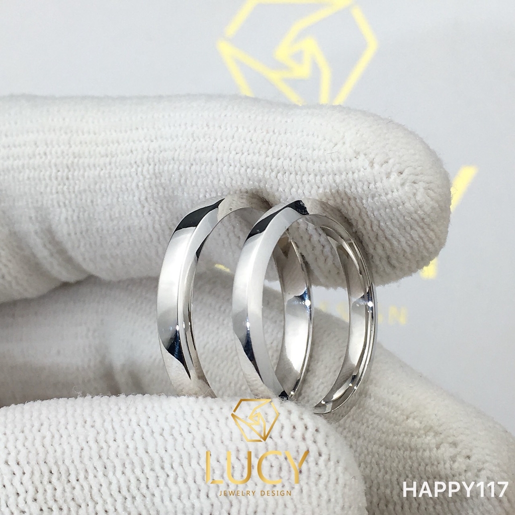 HAPPY117 Nhẫn cưới thiết kế, nhẫn cưới đẹp, nhẫn cưới cao cấp, nhẫn cưới kim cương - Lucy Jewelry