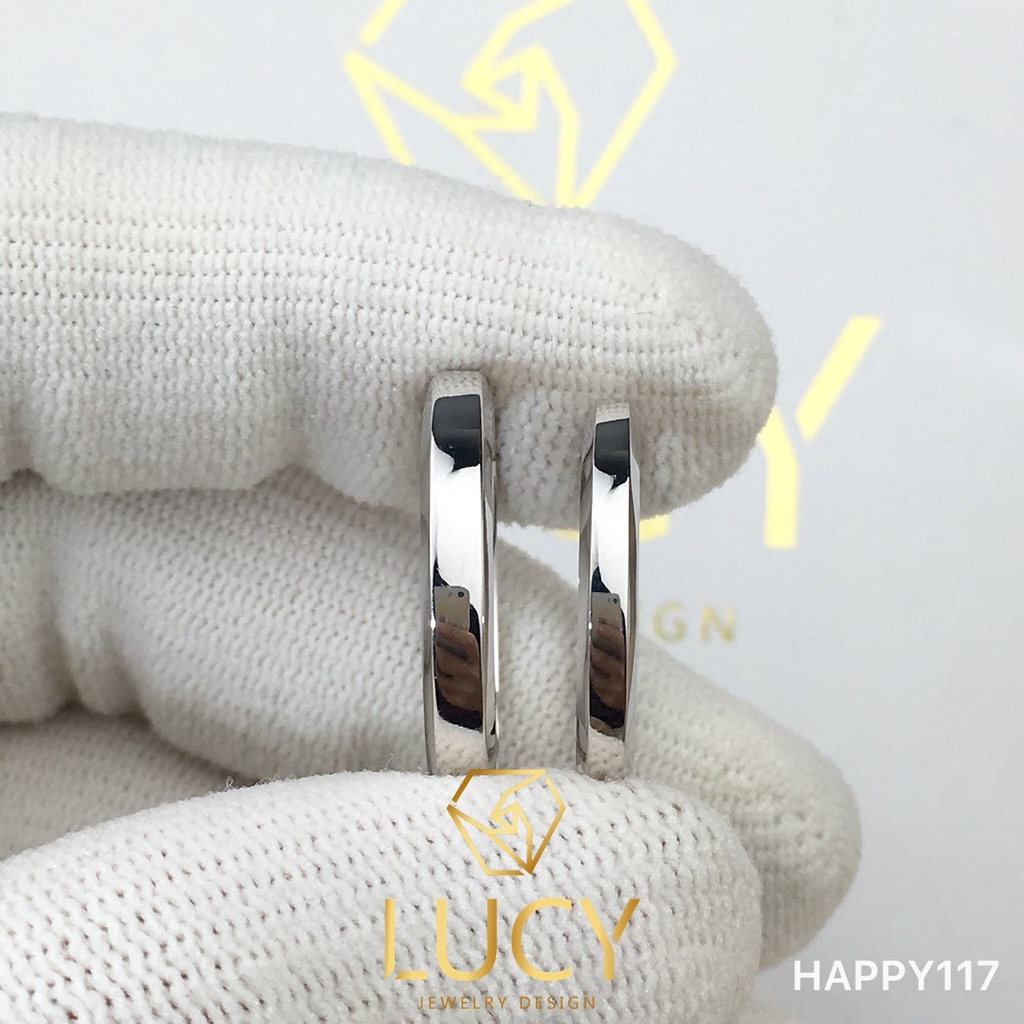 HAPPY117 Nhẫn cưới thiết kế, nhẫn cưới đẹp, nhẫn cưới cao cấp, nhẫn cưới kim cương - Lucy Jewelry