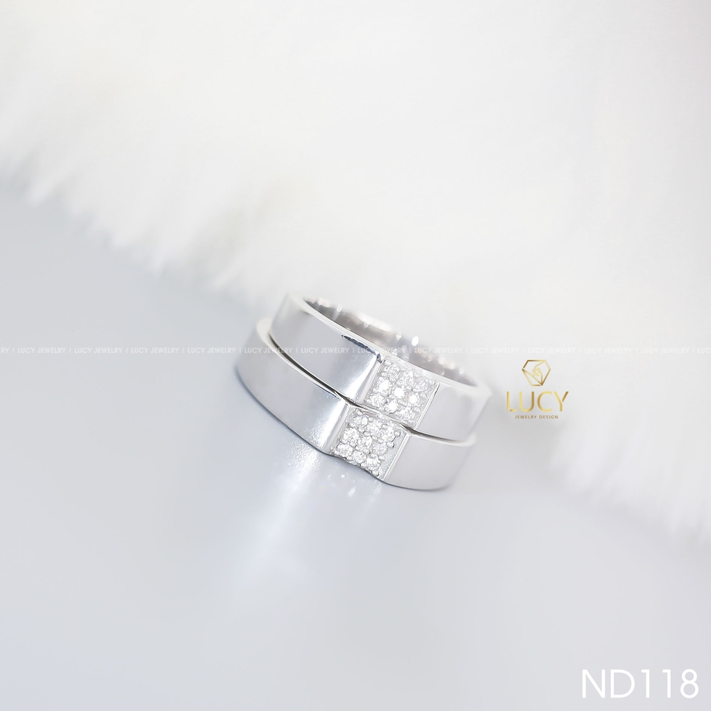 Nhẫn đôi nhẫn cặp bạc Lucy - ND118