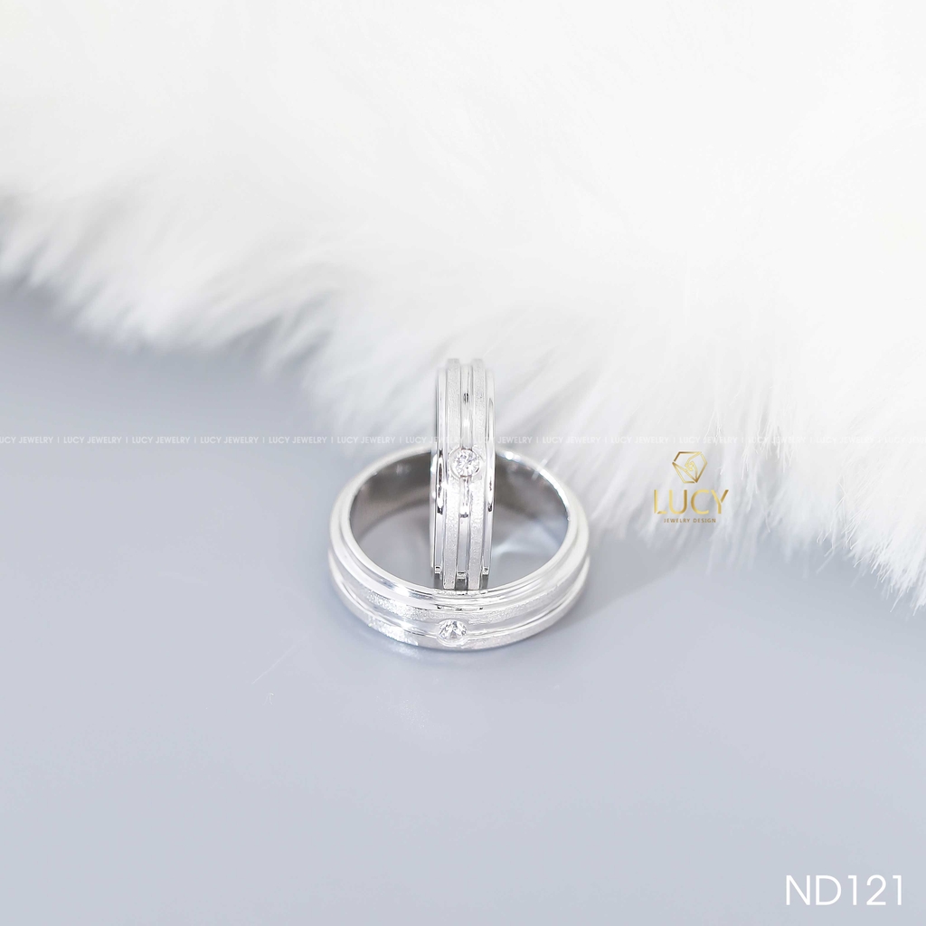 Nhẫn đôi nhẫn cặp bạc Lucy - ND121