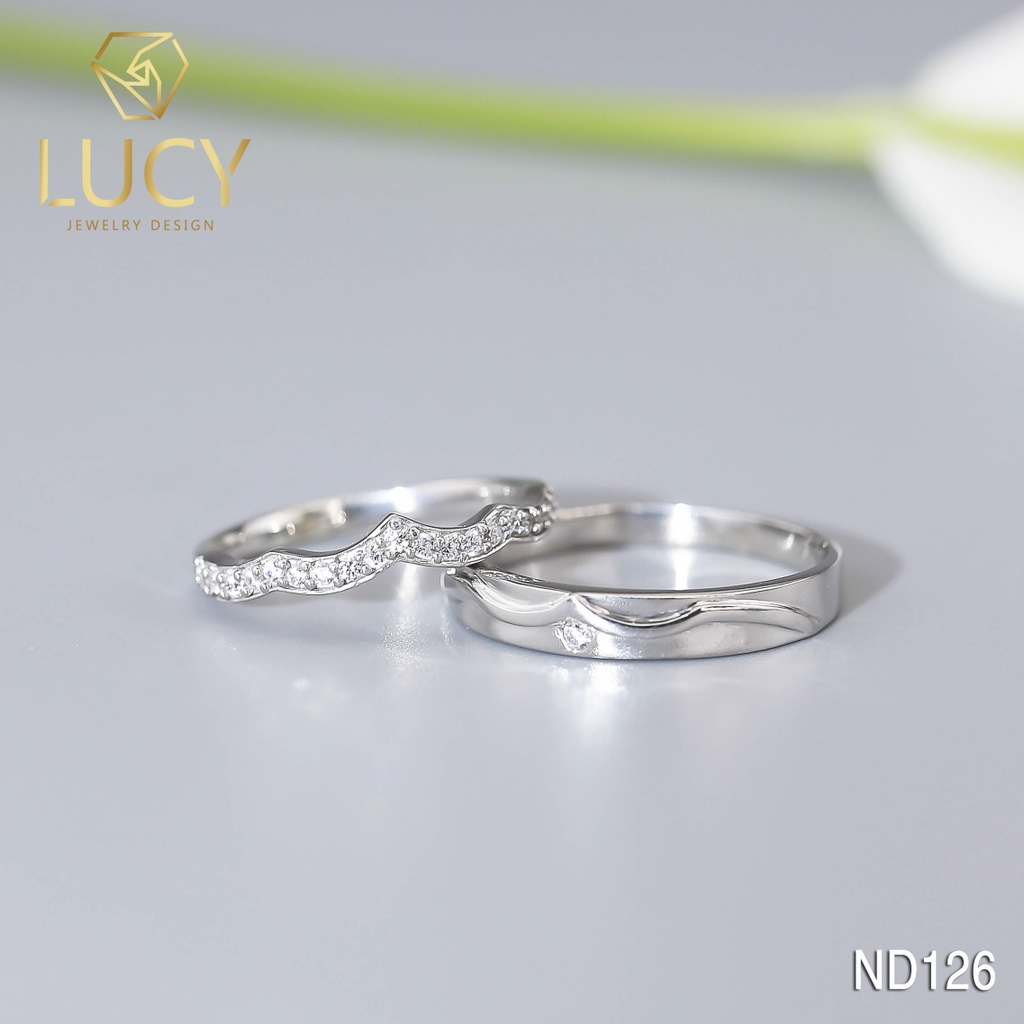Nhẫn đôi nhẫn cặp bạc Lucy - ND126