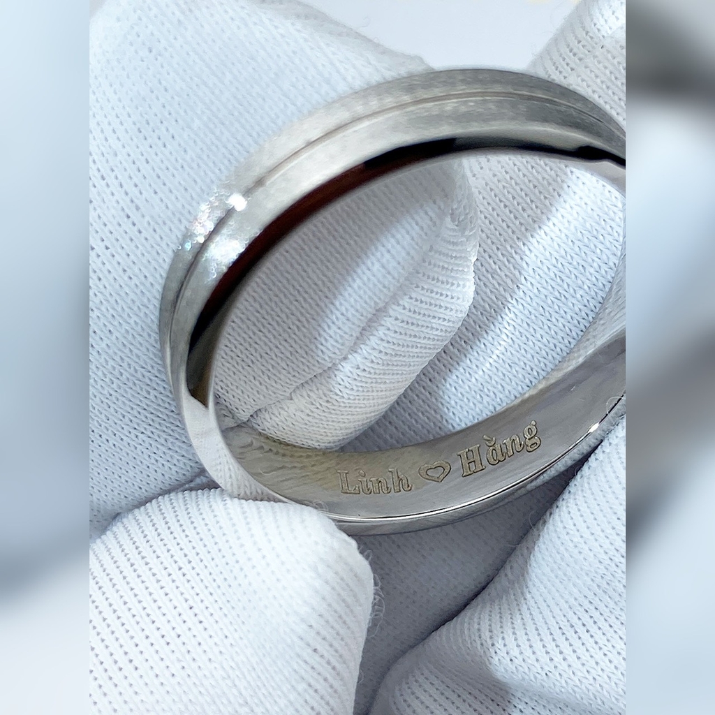 HAPPY126 Nhẫn đôi, nhẫn cưới thiết kế, nhẫn cưới cao cấp, nhẫn cưới  kim cương 5mm - Lucy Jewelry