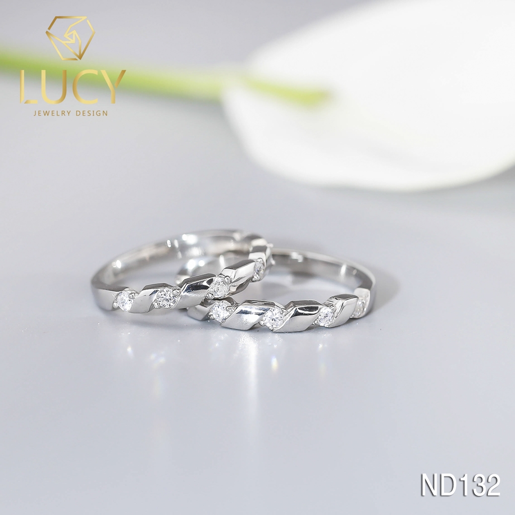 Nhẫn đôi nhẫn cặp bạc Lucy - ND132