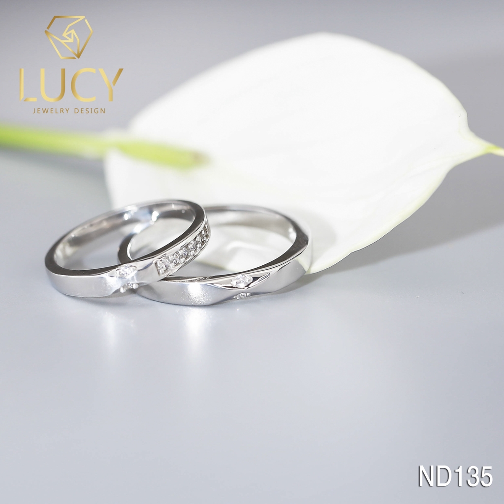 Nhẫn đôi nhẫn cặp bạc Lucy - ND135