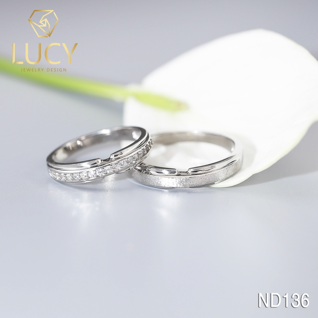 Nhẫn đôi nhẫn cặp bạc Lucy - ND136