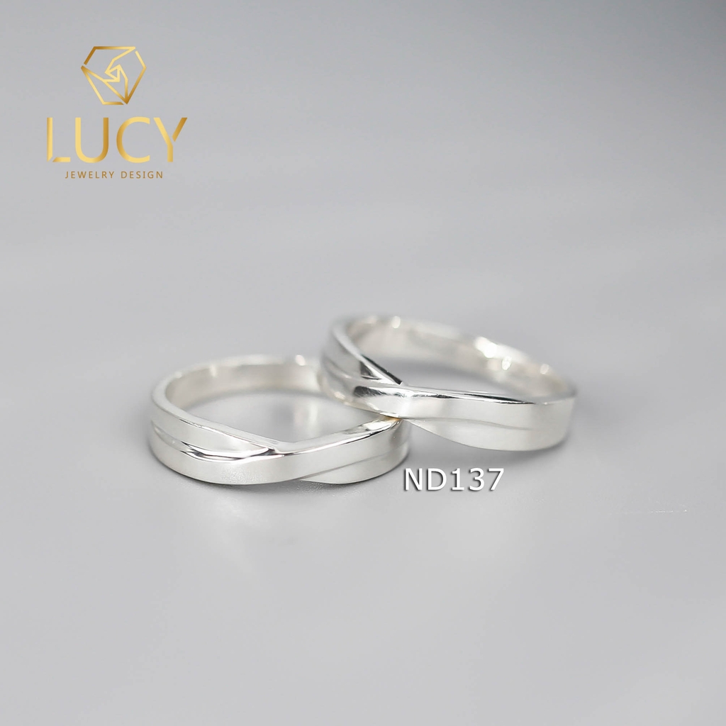 Nhẫn đôi nhẫn cặp bạc Lucy – ND137