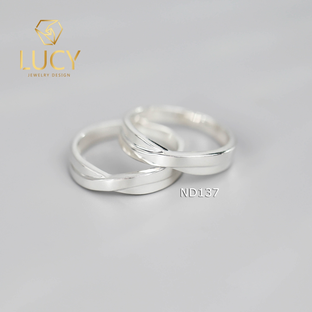 Nhẫn đôi nhẫn cặp bạc Lucy – ND137