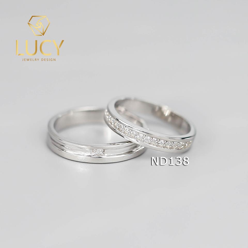 Nhẫn đôi nhẫn cặp bạc Lucy - ND138