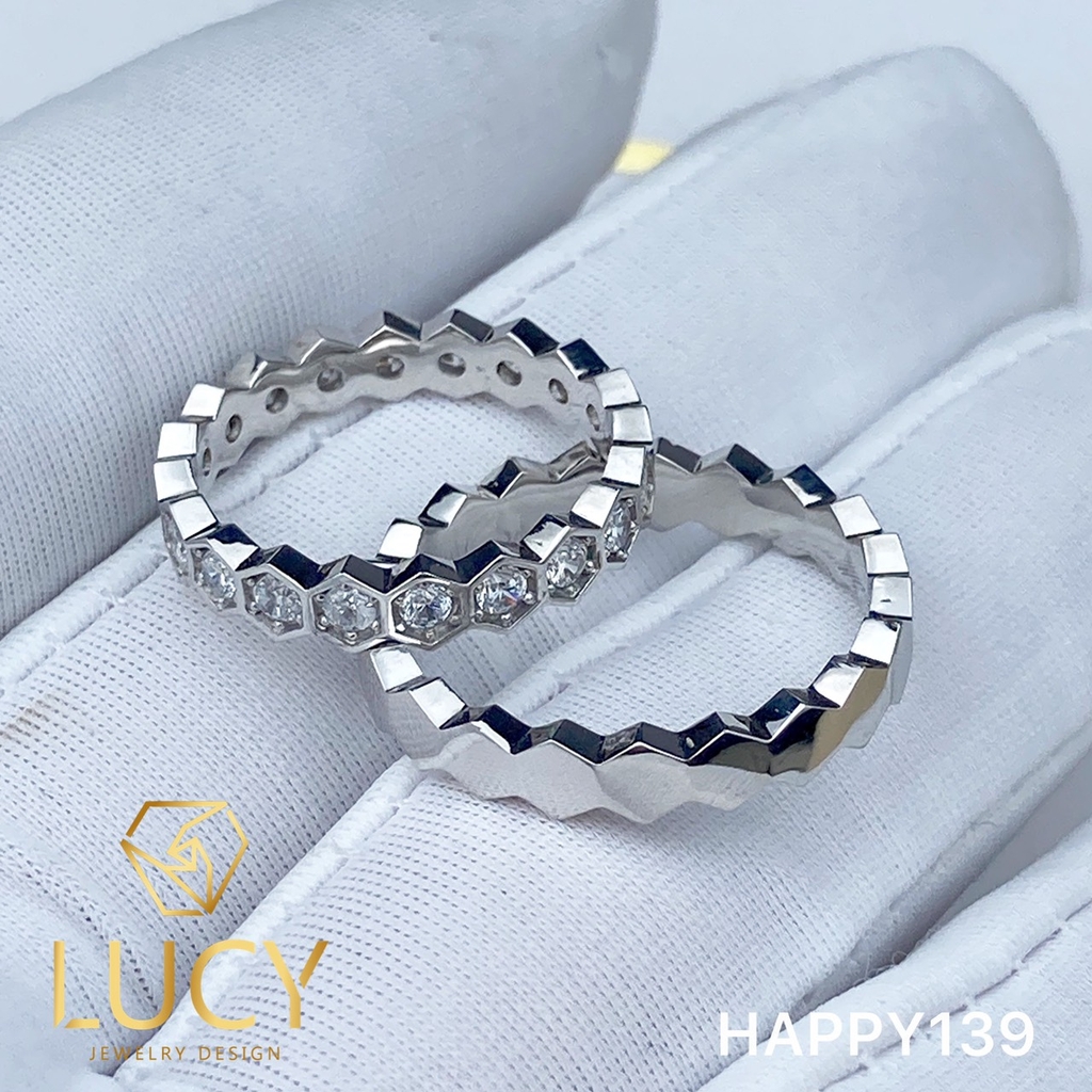 HAPPY139 Nhẫn cưới thiết kế, Nhẫn cưới cao cấp, Nhẫn cưới kim cương - Lucy Jewelry