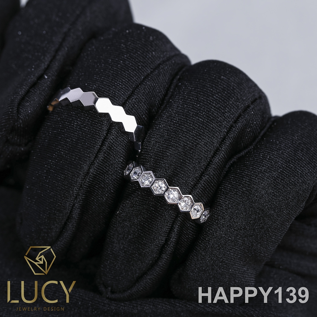 HAPPY139 Nhẫn cưới thiết kế, Nhẫn cưới cao cấp, Nhẫn cưới kim cương - Lucy Jewelry