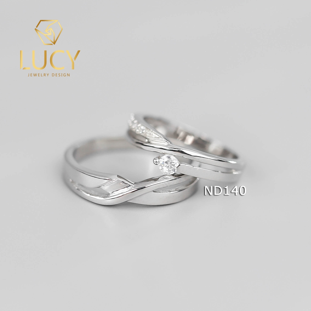 Nhẫn đôi nhẫn cặp bạc Lucy - ND140