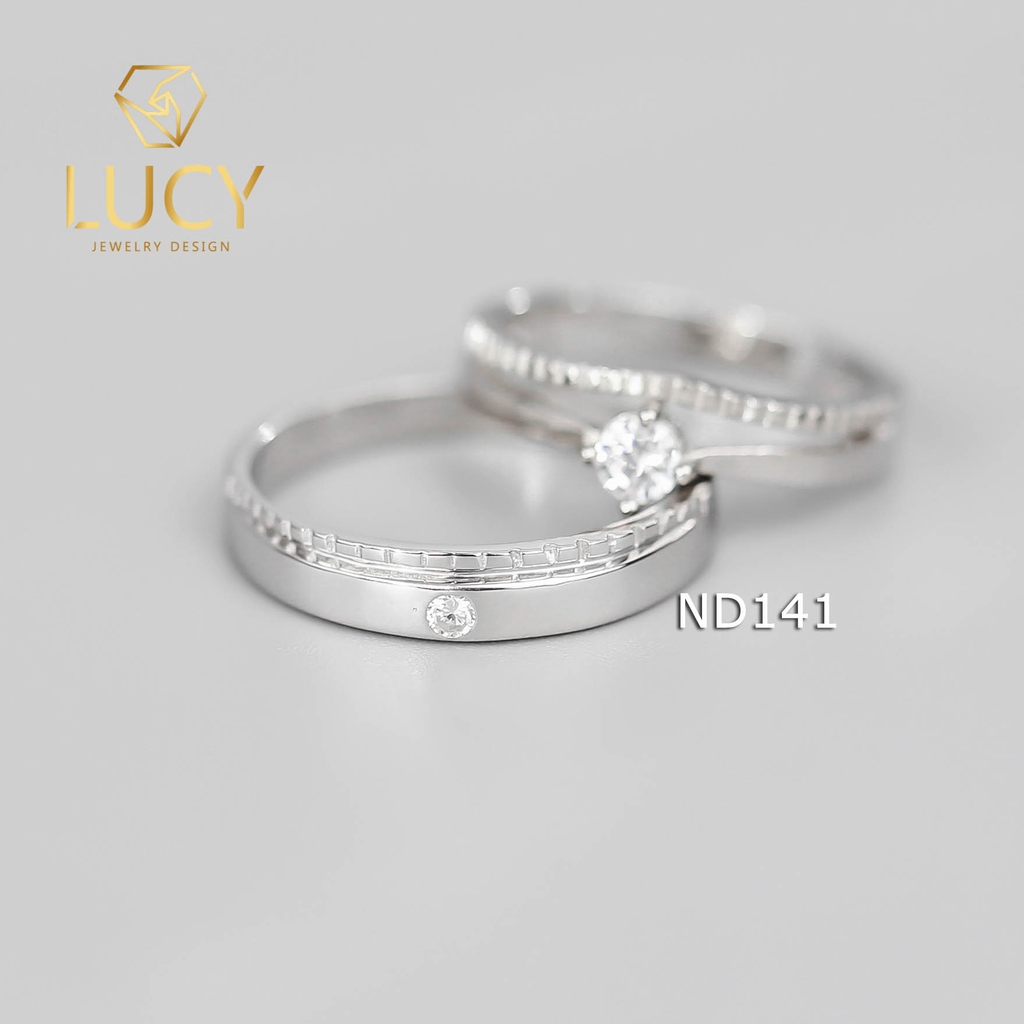 Nhẫn đôi nhẫn cặp bạc Lucy - ND141
