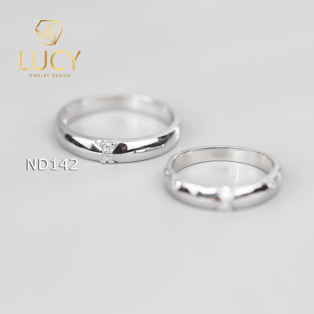 Nhẫn đôi nhẫn cặp bạc Lucy - ND142