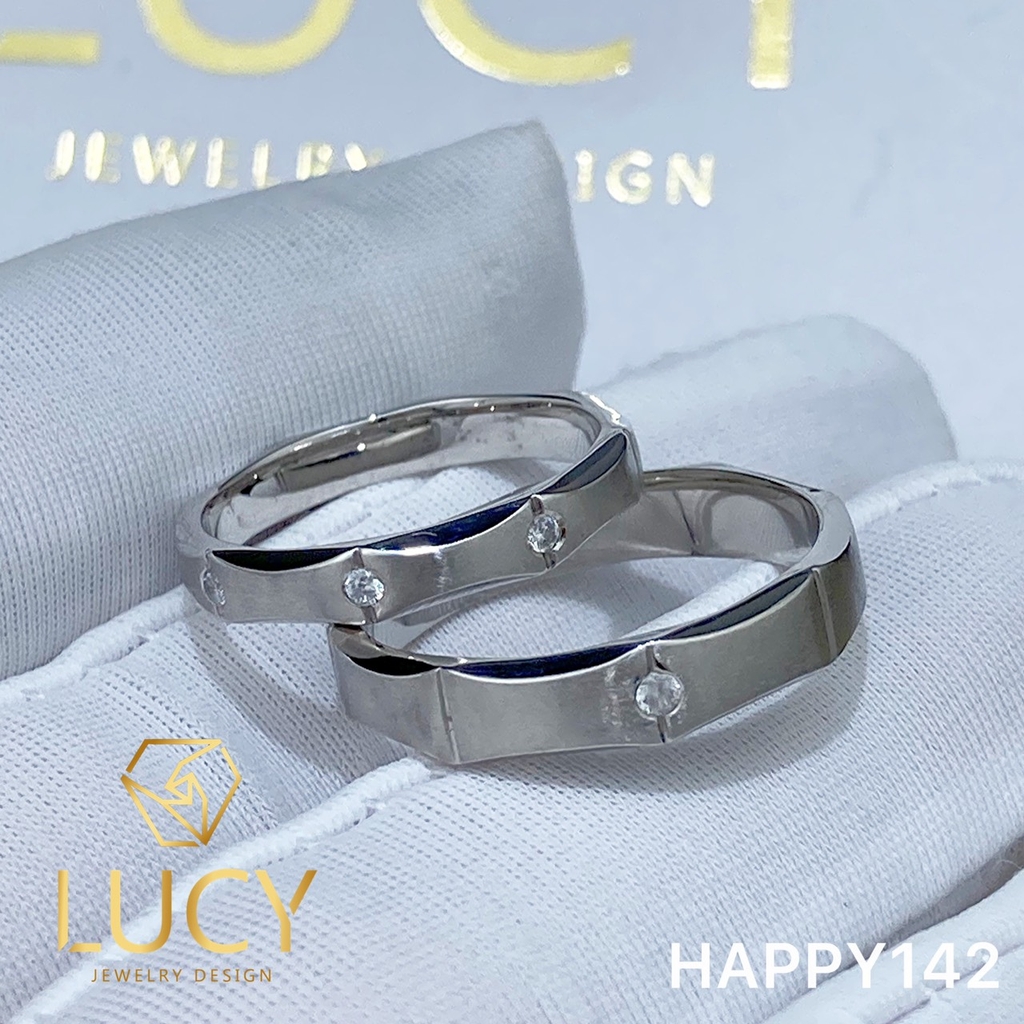 HAPPY142 Nhẫn cưới thiết kế, Nhẫn cưới đẹp, Nhẫn cưới kim cương - Lucy Jewelry