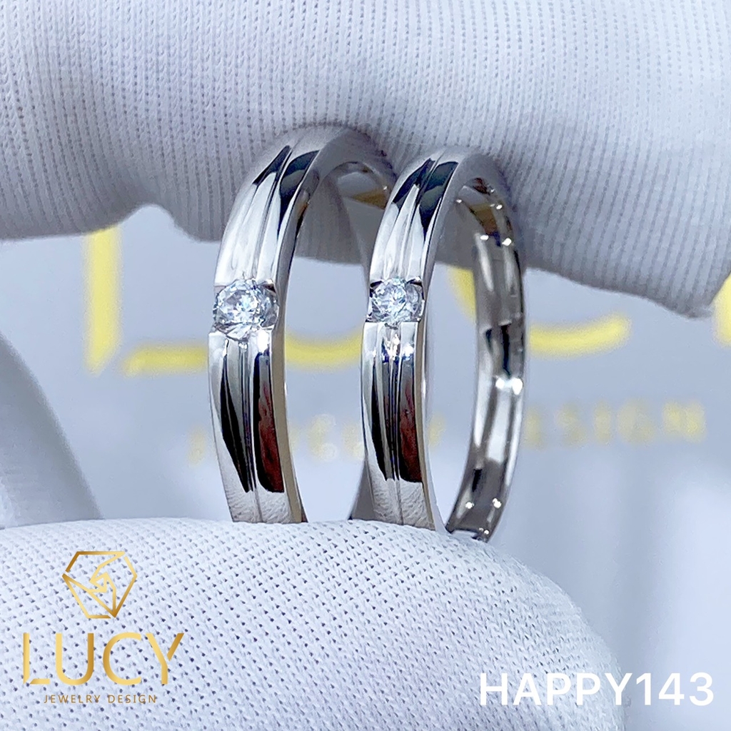 HAPPY143 Nhẫn cưới thiết kế, Nhẫn cưới đẹp, Nhẫn cưới kim cương - Lucy Jewelry