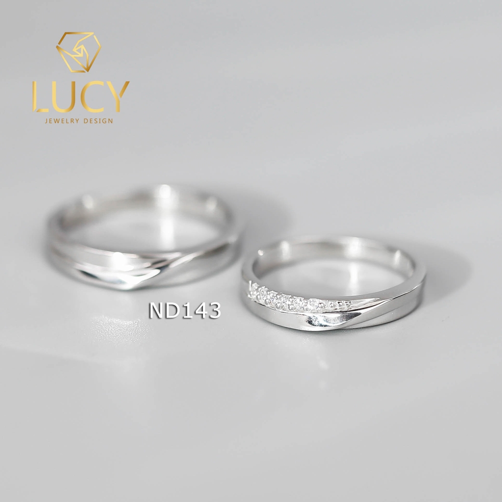 Nhẫn đôi nhẫn cặp bạc Lucy - ND143