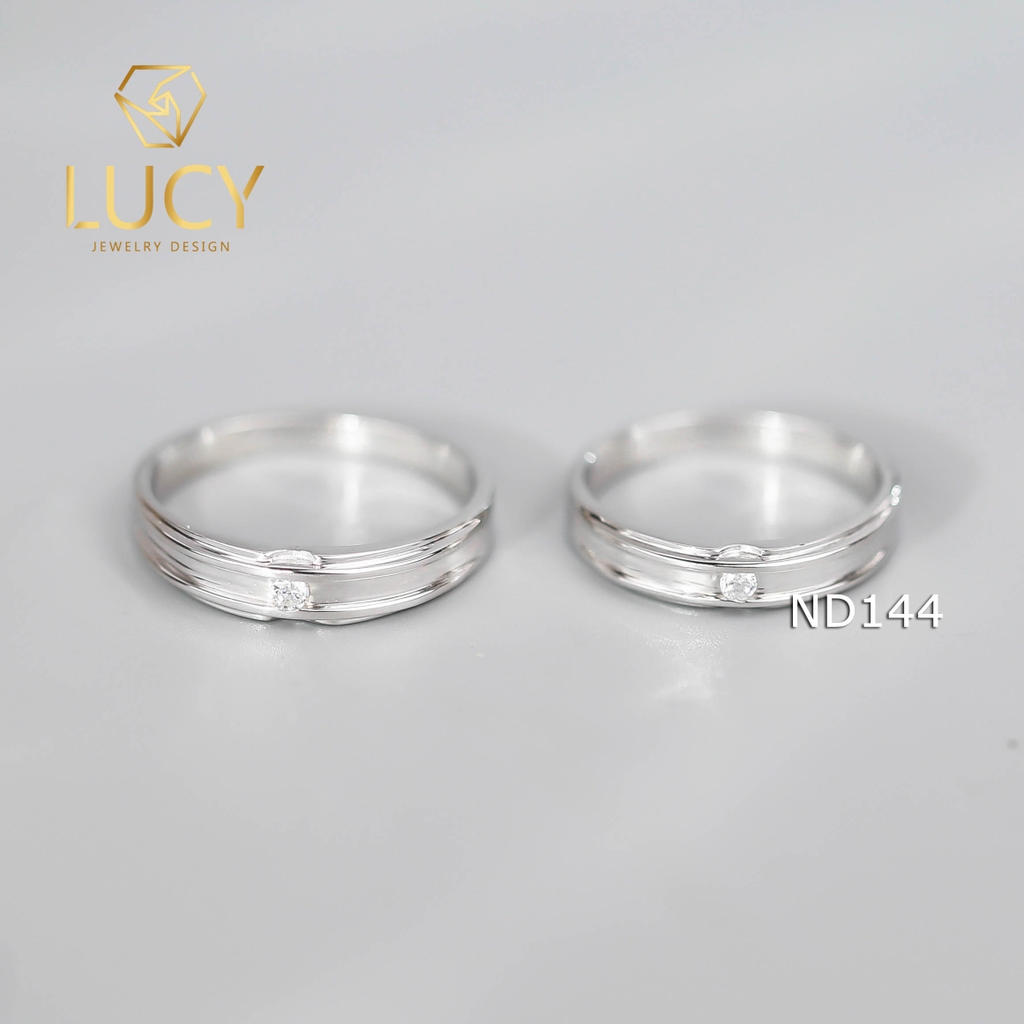 Nhẫn đôi nhẫn cặp bạc Lucy - ND144