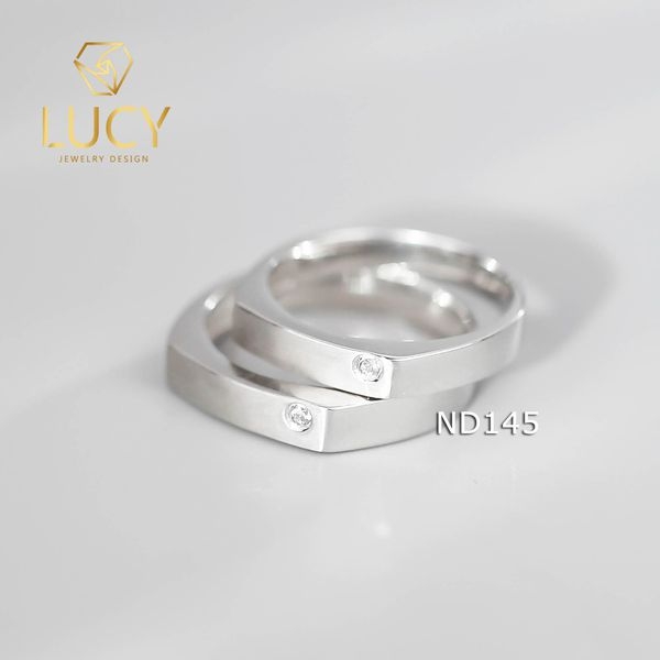 Nhẫn đôi nhẫn cặp bạc Lucy - ND145