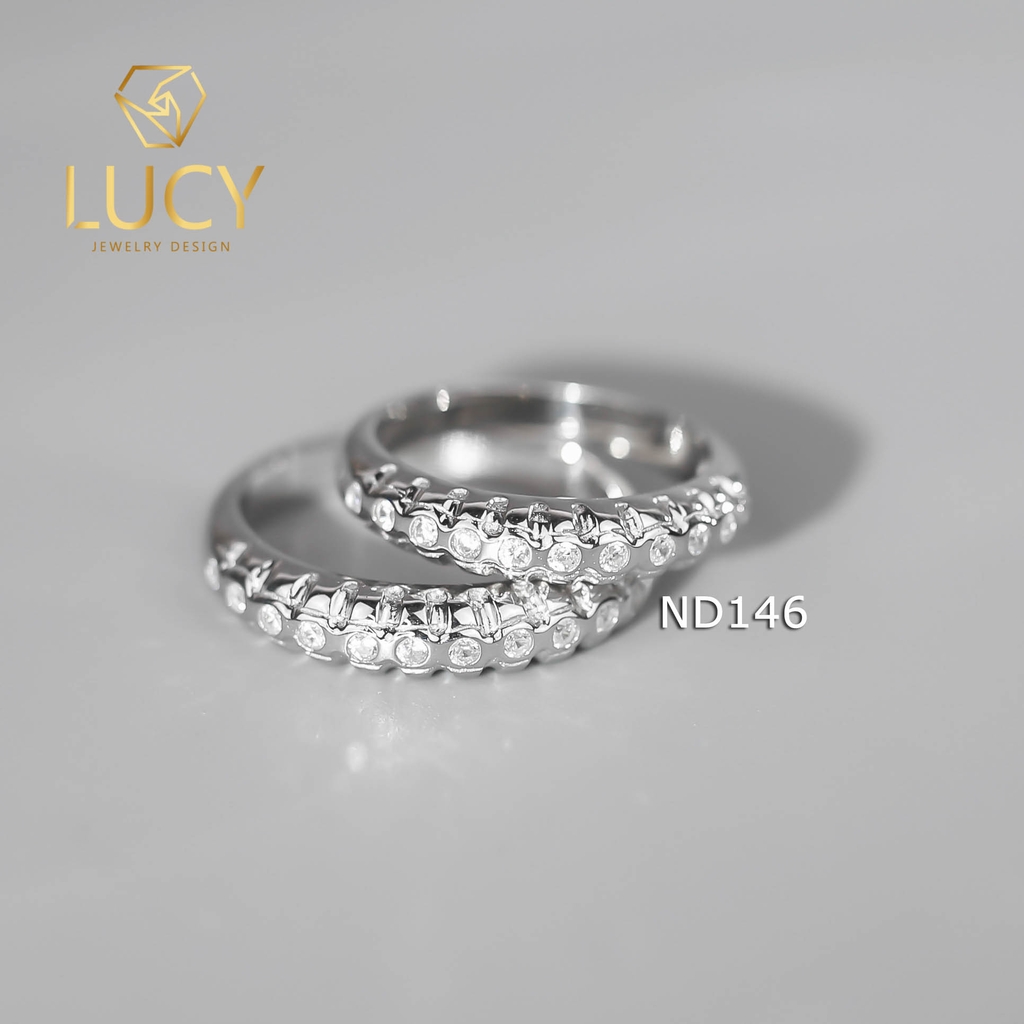 Nhẫn đôi nhẫn cặp bạc Lucy - ND146