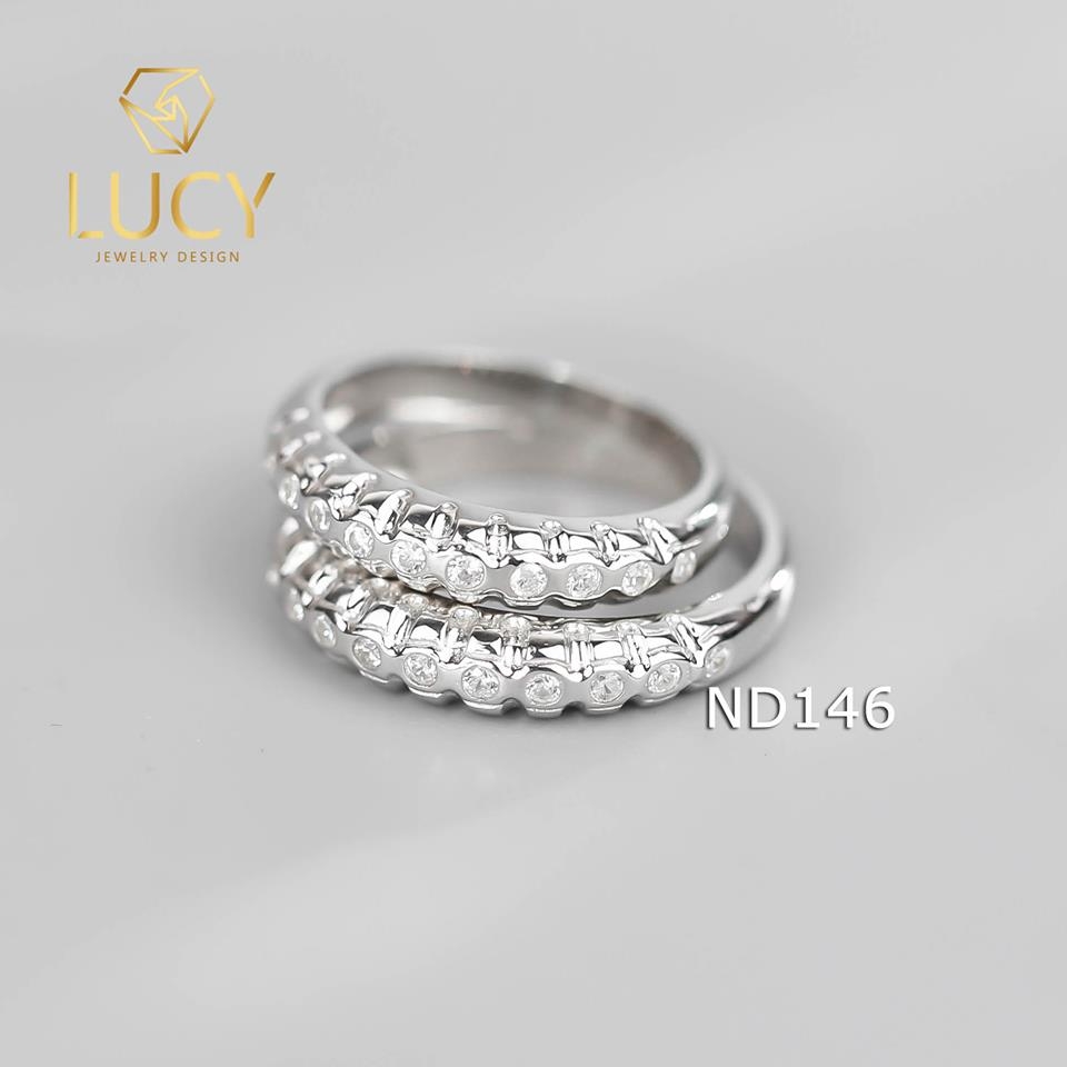 Nhẫn đôi nhẫn cặp bạc Lucy - ND146