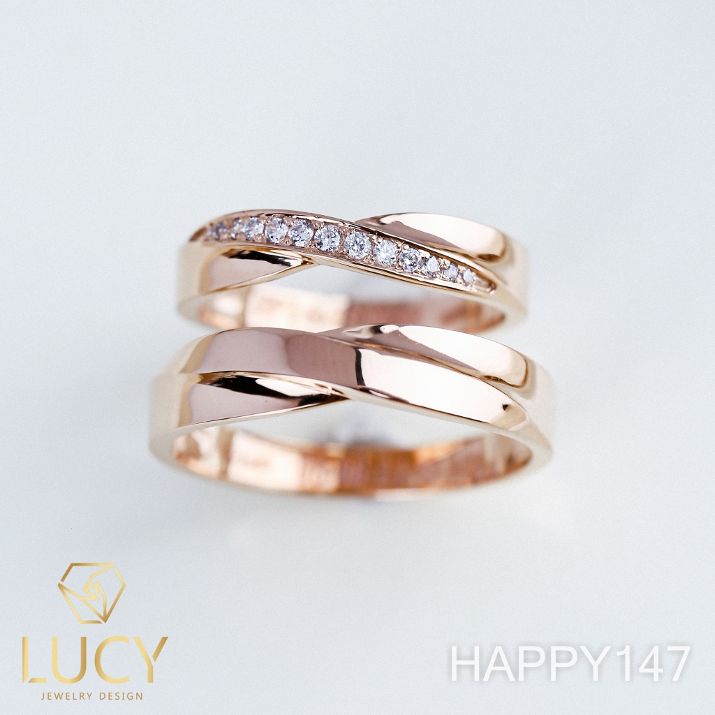 HAPPY147 - Nhẫn cưới thiết kế, nhẫn cưới cao cấp- Lucy Jewelry