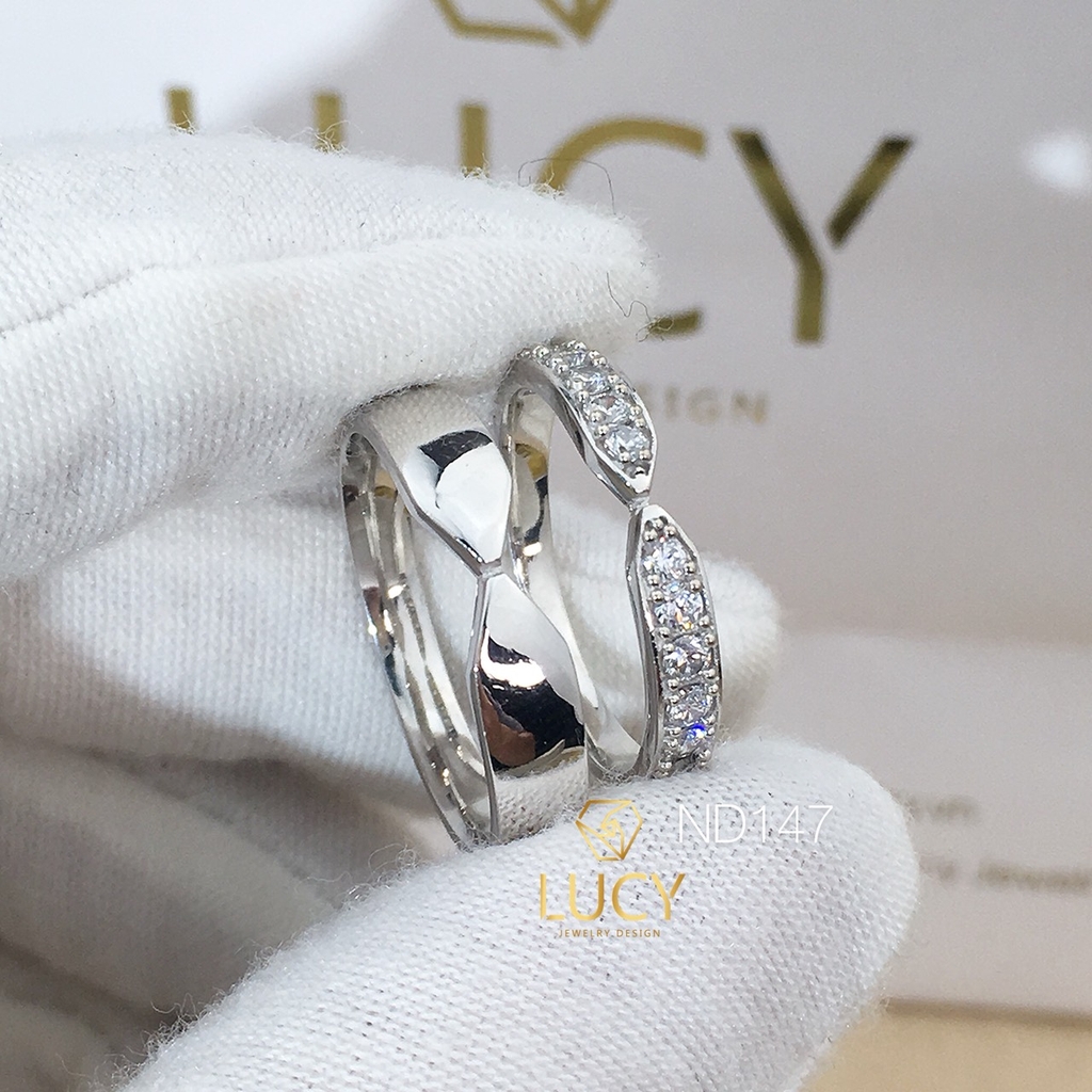 Nhẫn đôi nhẫn cặp bạc Lucy - ND147