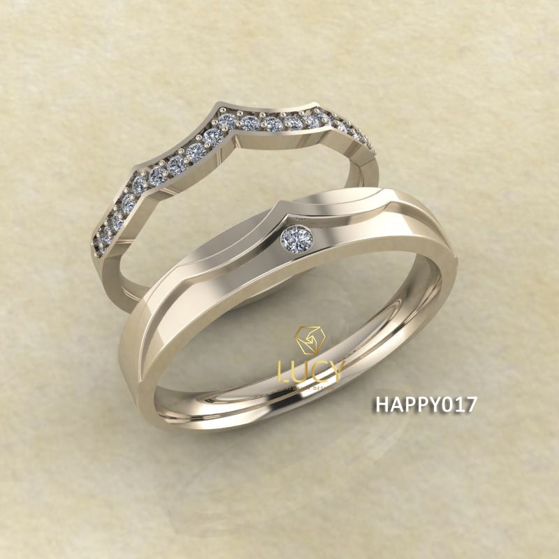 HAPPY017 Nhẫn cưới thiết kế - Lucy Jewelry