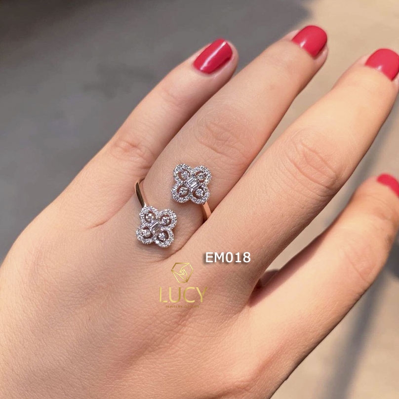 EM018 Nhẫn nữ, nhẫn vàng, nhẫn thiết kế, nhẫn cầu hôn, nhẫn đính hôn - Lucy Jewelry