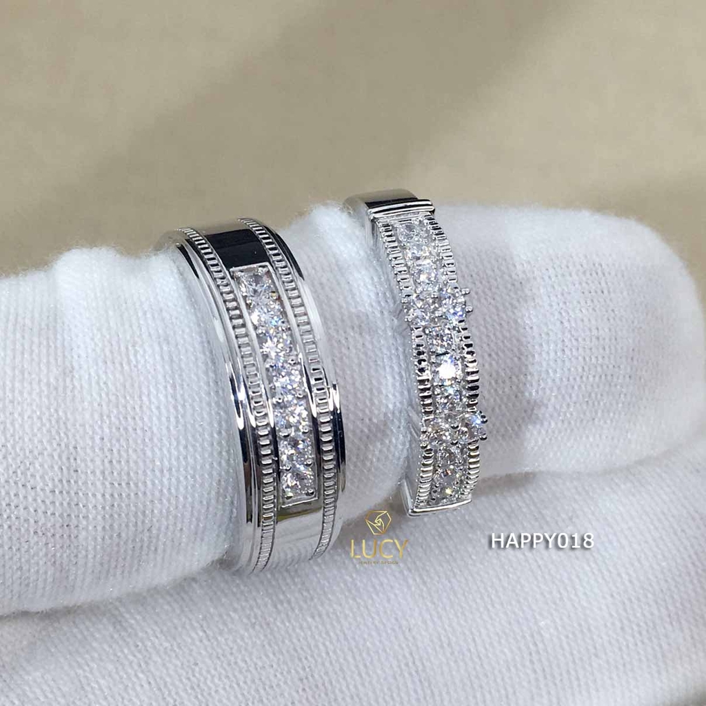 HAPPY018 Nhẫn cưới thiết kế - Lucy Jewelry