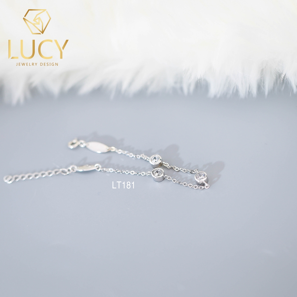 Lắc tay 3 viên đá BẠC LUCY - LT181