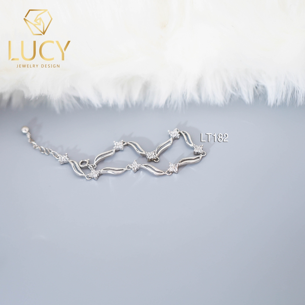 Lắc tay dải hoa lá BẠC LUCY - LT182