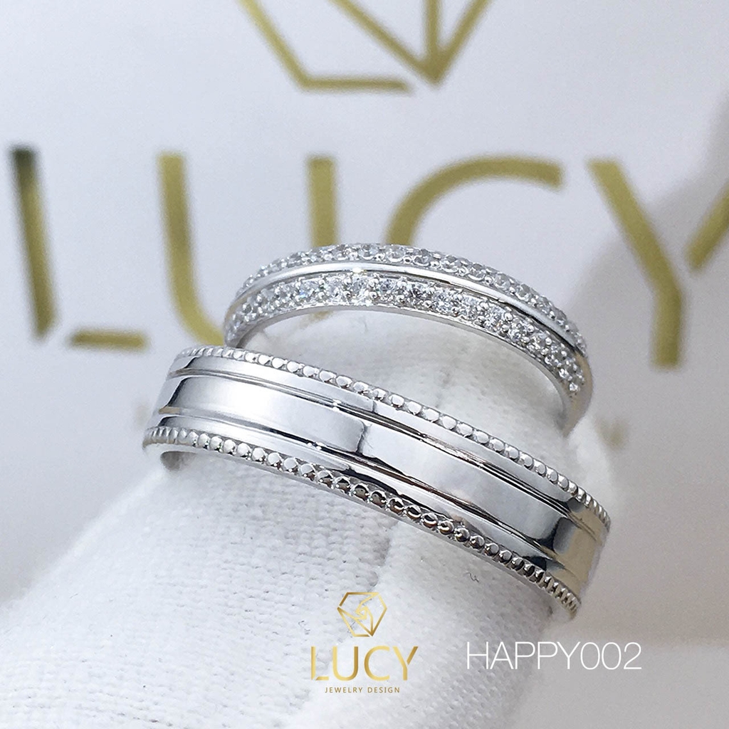 HAPPY002 Nhẫn cưới thiết kế - Lucy Jewelry