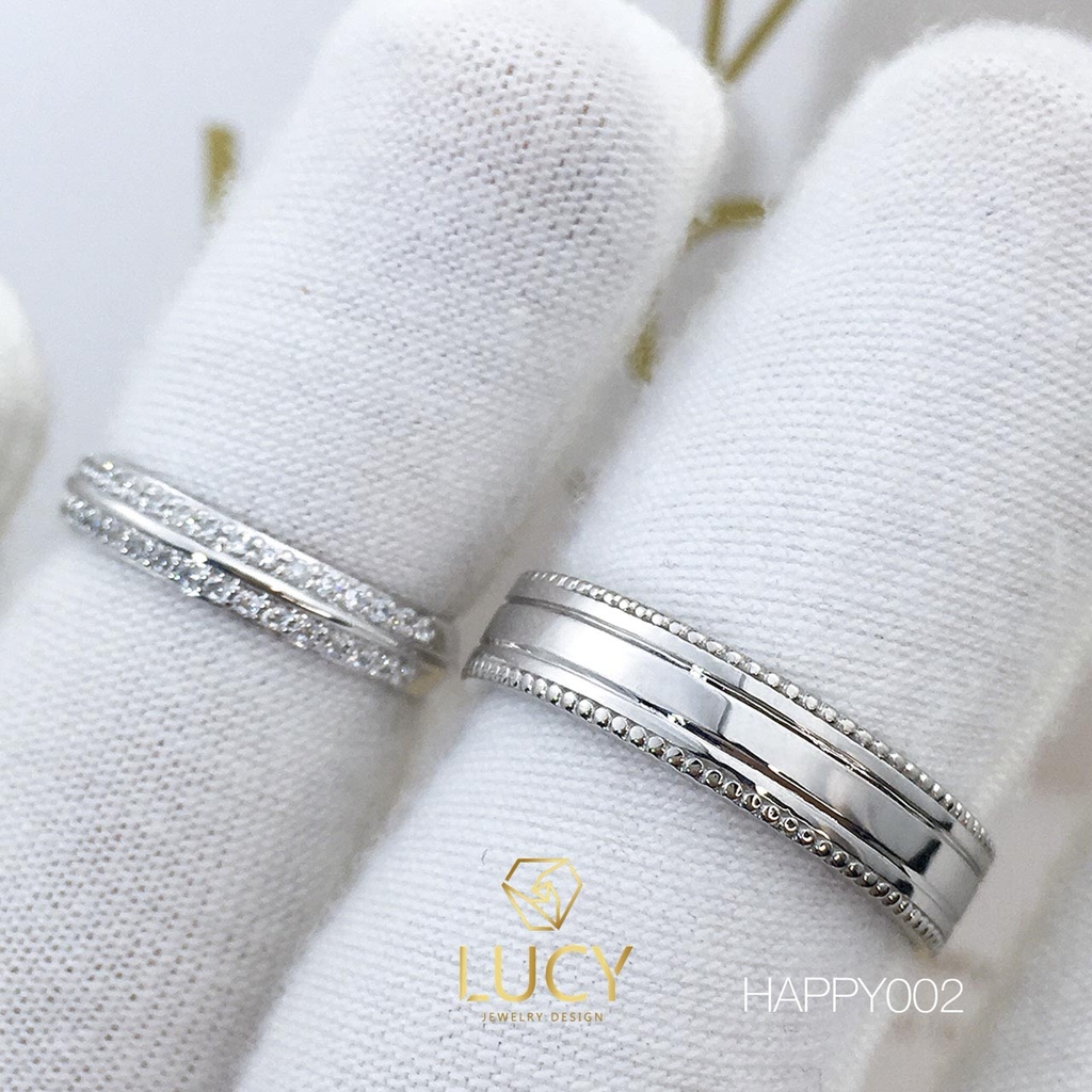 HAPPY002 Nhẫn cưới thiết kế - Lucy Jewelry