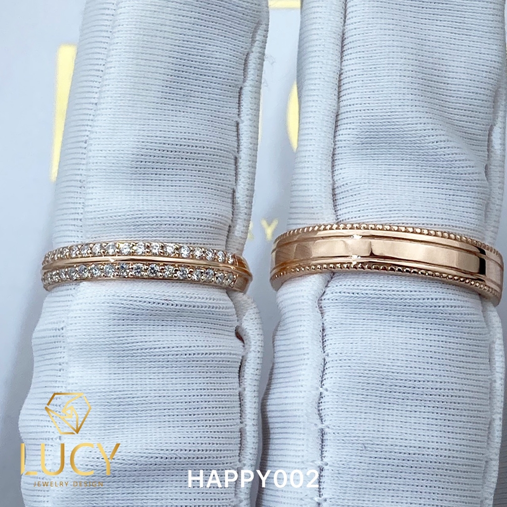 HAPPY002 Nhẫn cưới thiết kế - Lucy Jewelry