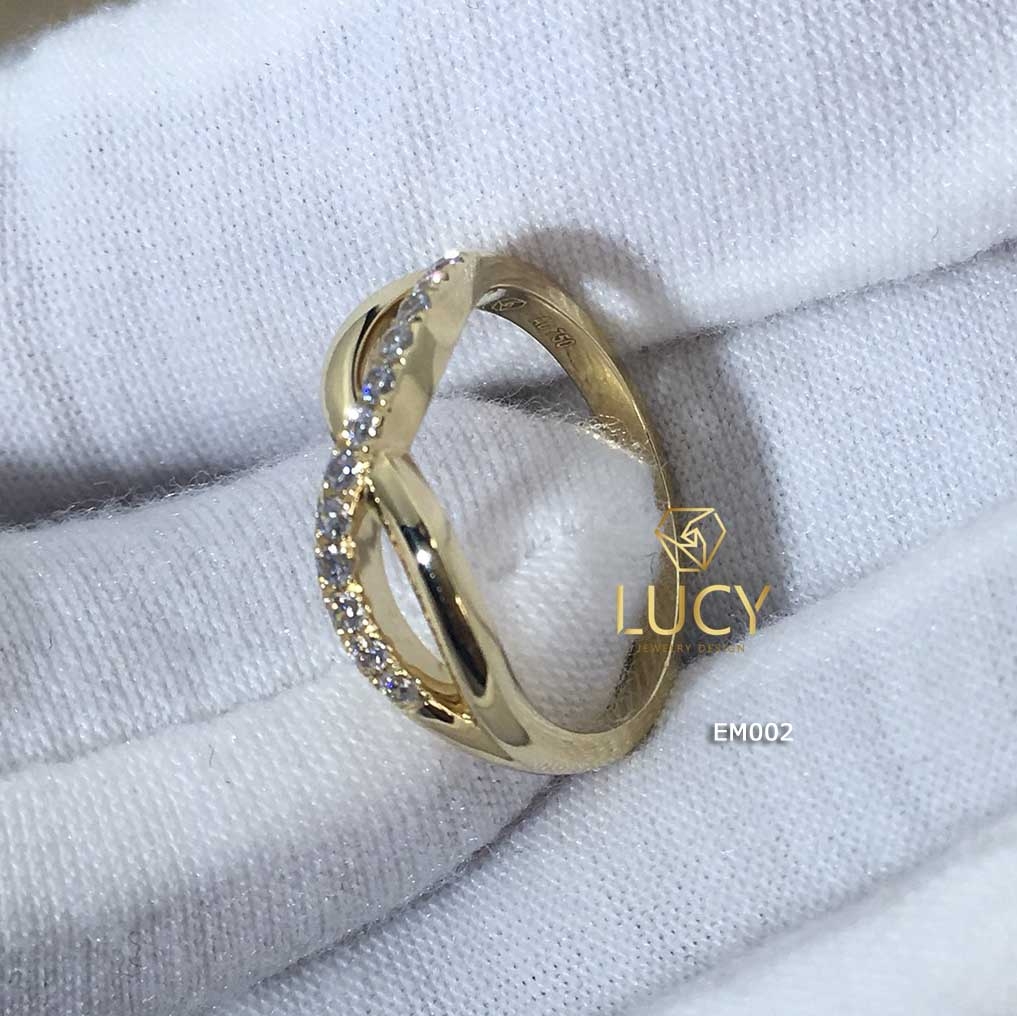 EM002 Nhẫn nữ, nhẫn vàng, nhẫn vô cực, nhẫn thiết kế - Lucy Jewelry