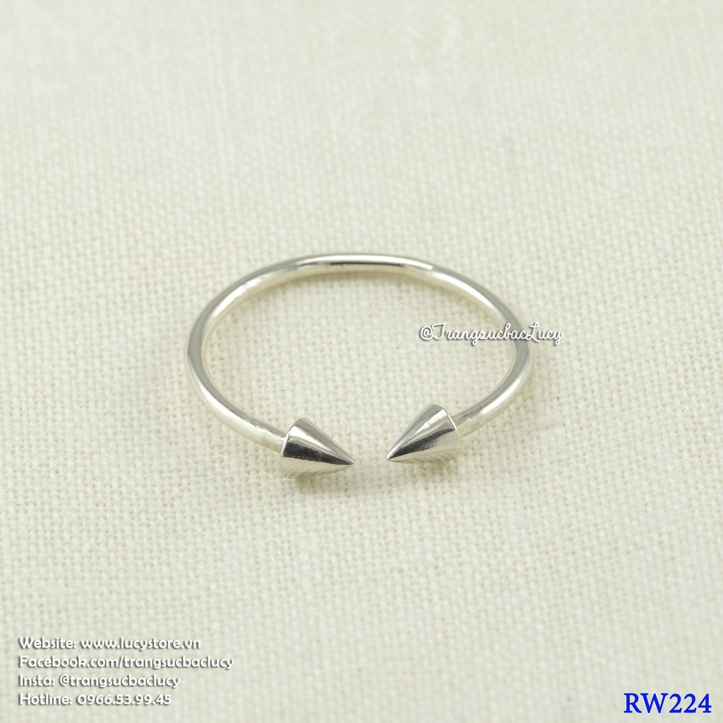 Nhẫn nữ 2 đầu nhọn - RW224 (hàng order)