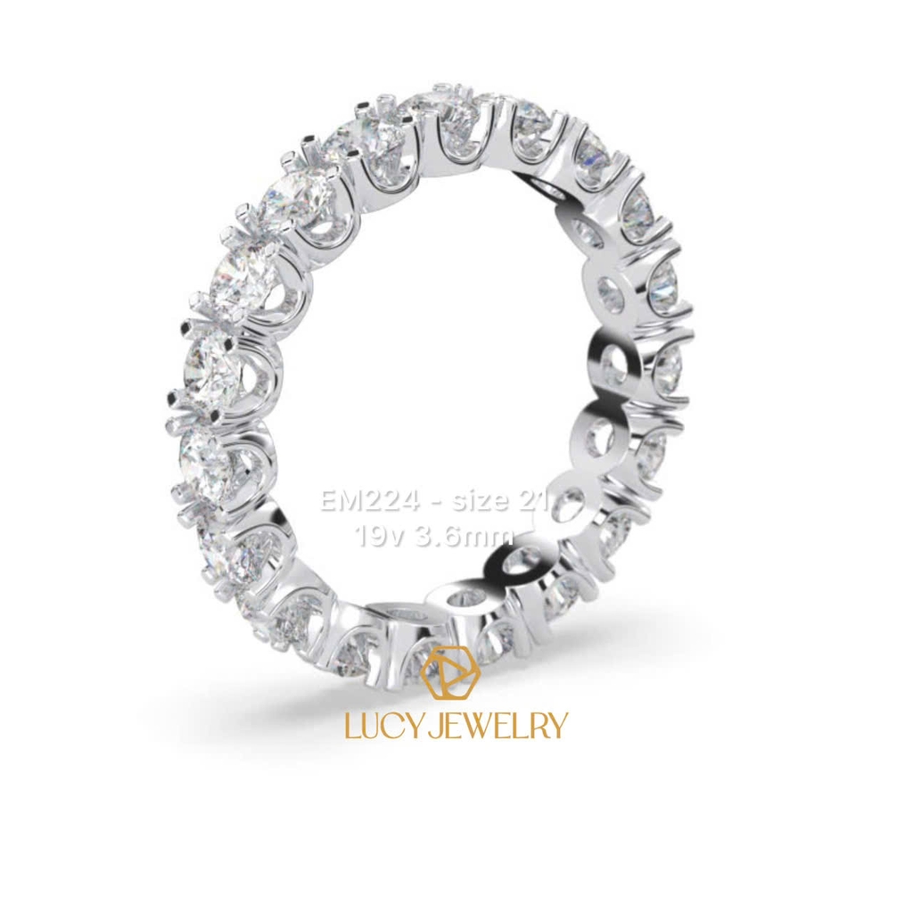 EM224 - Nhẫn full đá 3.6mm, nhẫn nữ thiết kế - Lucy Jewelry