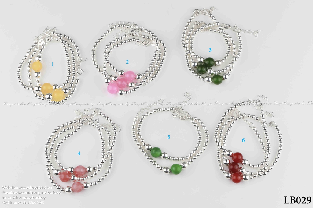 Lắc trẻ em bạc ta LB029