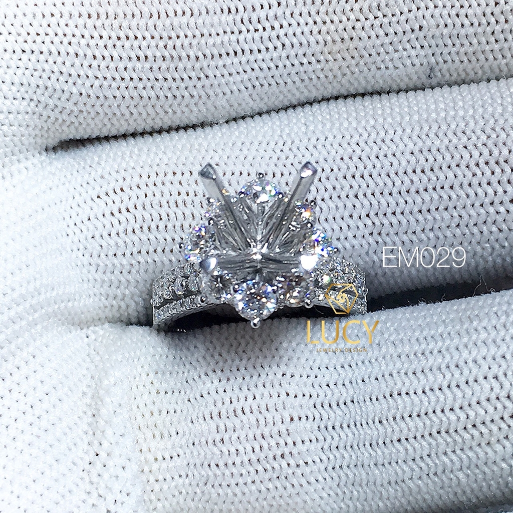 EM029 Nhẫn nữ ổ cao, nhẫn vàng, nhẫn thiết kế, nhẫn cầu hôn, nhẫn đính hôn - Lucy Jewelry
