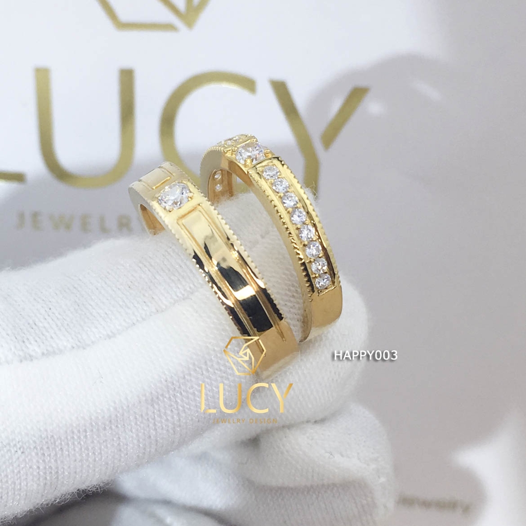 HAPPY003 Nhẫn cưới thiết kế - Lucy Jewelry