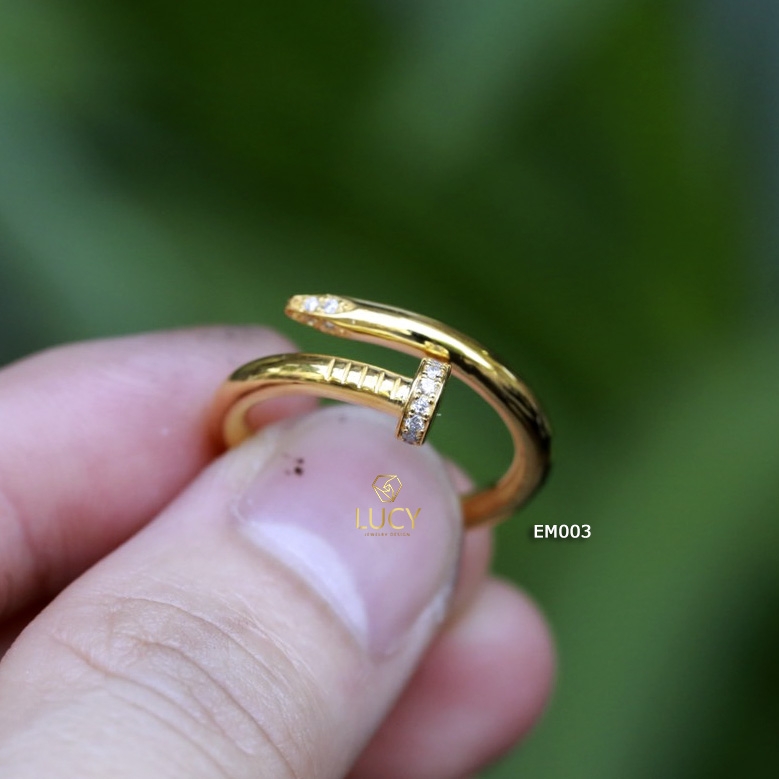 EM003 Nhẫn đinh C.A.R.TI.ER, nhẫn vàng, nhẫn thiết kế - Lucy Jewelry