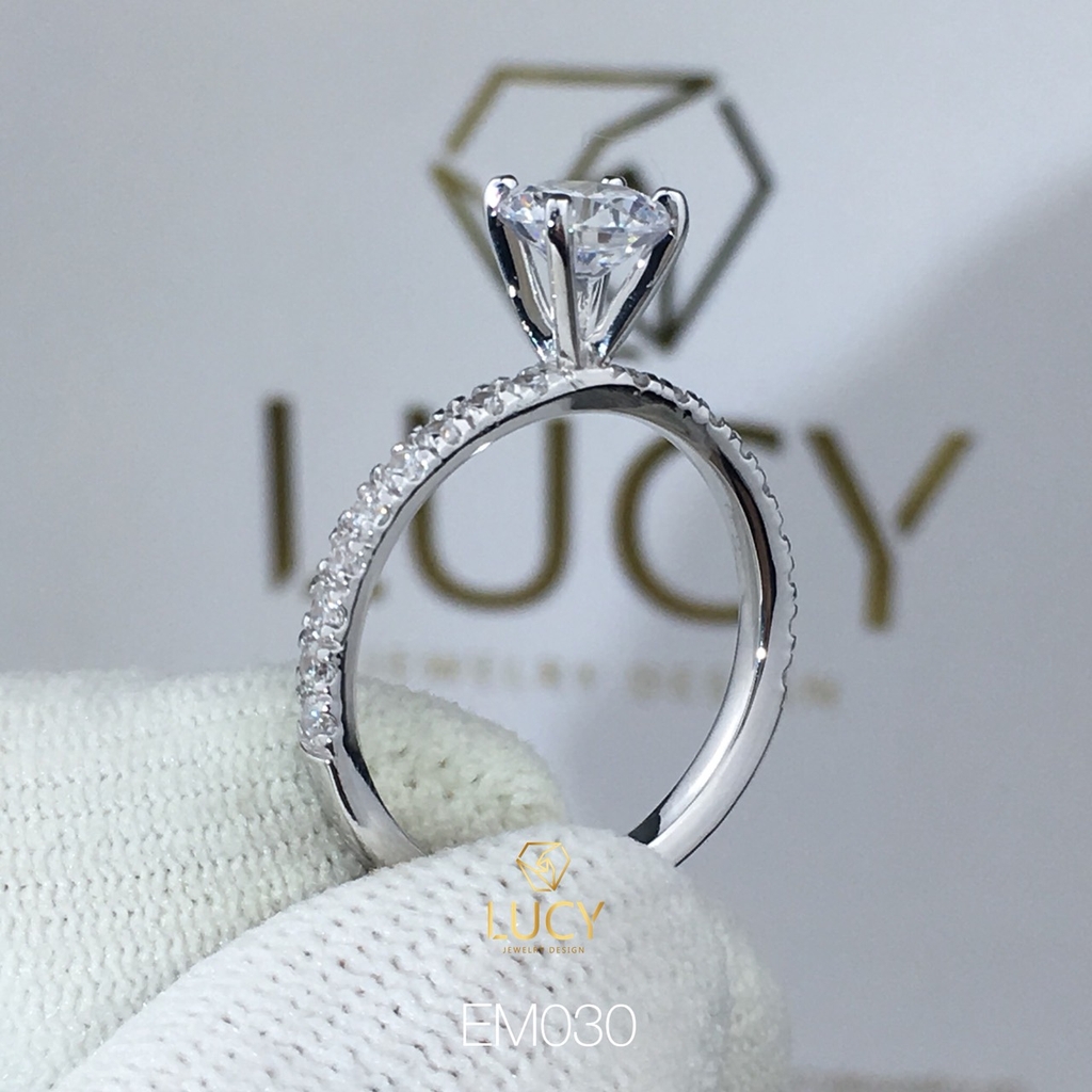 EM030 Nhẫn nữ ổ cao, nhẫn vàng, nhẫn thiết kế, nhẫn cầu hôn, nhẫn đính hôn - Lucy Jewelry