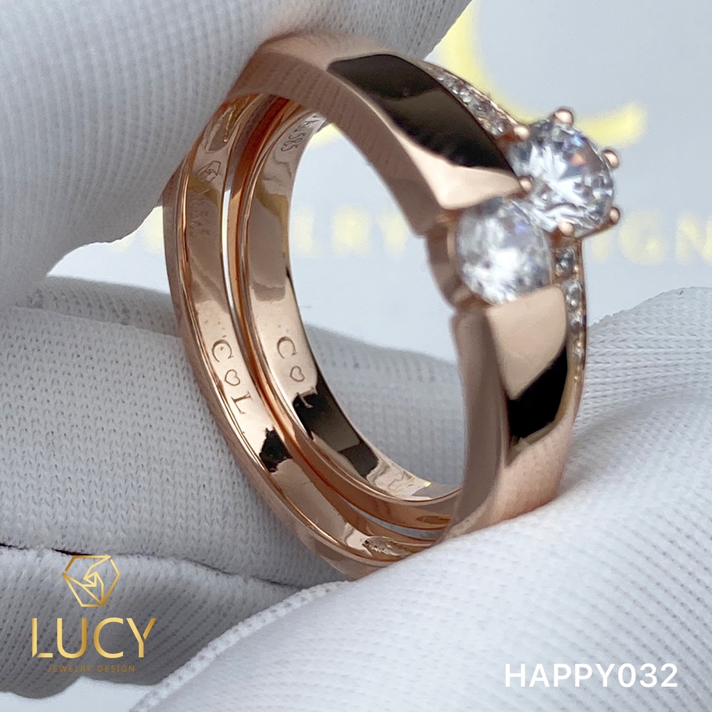 HAPPY032 Nhẫn cưới thiết kế - Lucy Jewelry