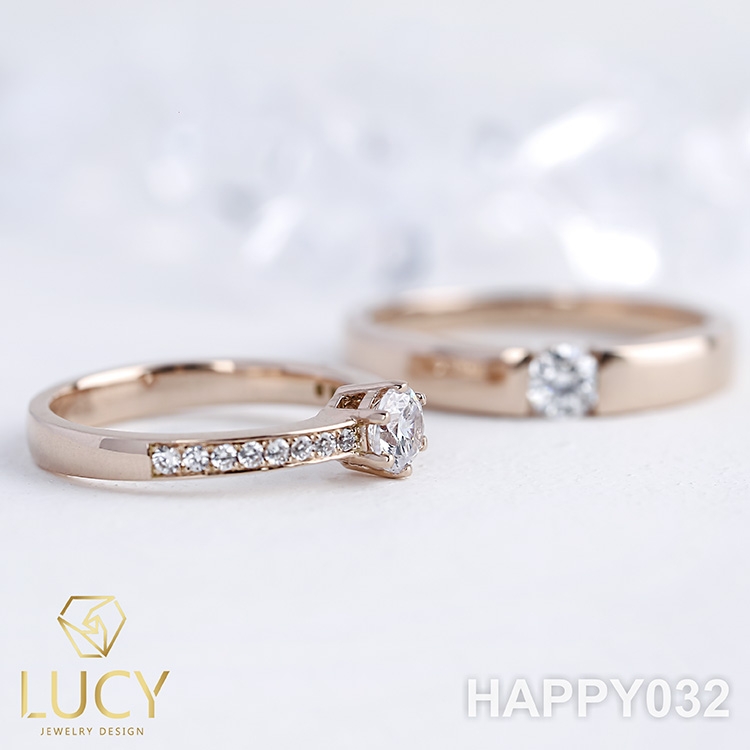 HAPPY032 Nhẫn cưới thiết kế - Lucy Jewelry